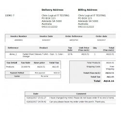 Display Customer Order Messages on Invoice and Delivery Slip PDF Module